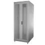 IT-BUDGET armario de red de 19 pulgadas SRK 90ITB19SRK4268DTGN, 42 U, 600x800 mm, puertas dobles perforadas delante y detrás, suministrado desmontado, gris claro