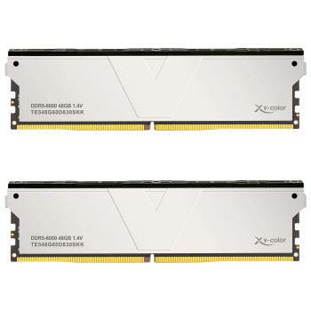 V-Color TE548G60D830SKK ECC OC U-DIMM DDR5-6000 kit de memoria, CL30, XMP y EXPO, 96 GB (kit doble)