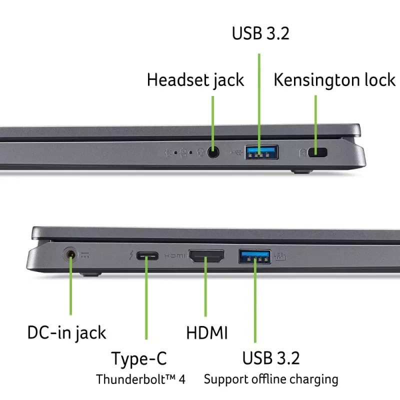 Acer Aspire 5 A17-51M-58TA NX.J0HEV.002 portátil, Intel Core 5 120U, 16 GB de RAM, SSD de 512 GB