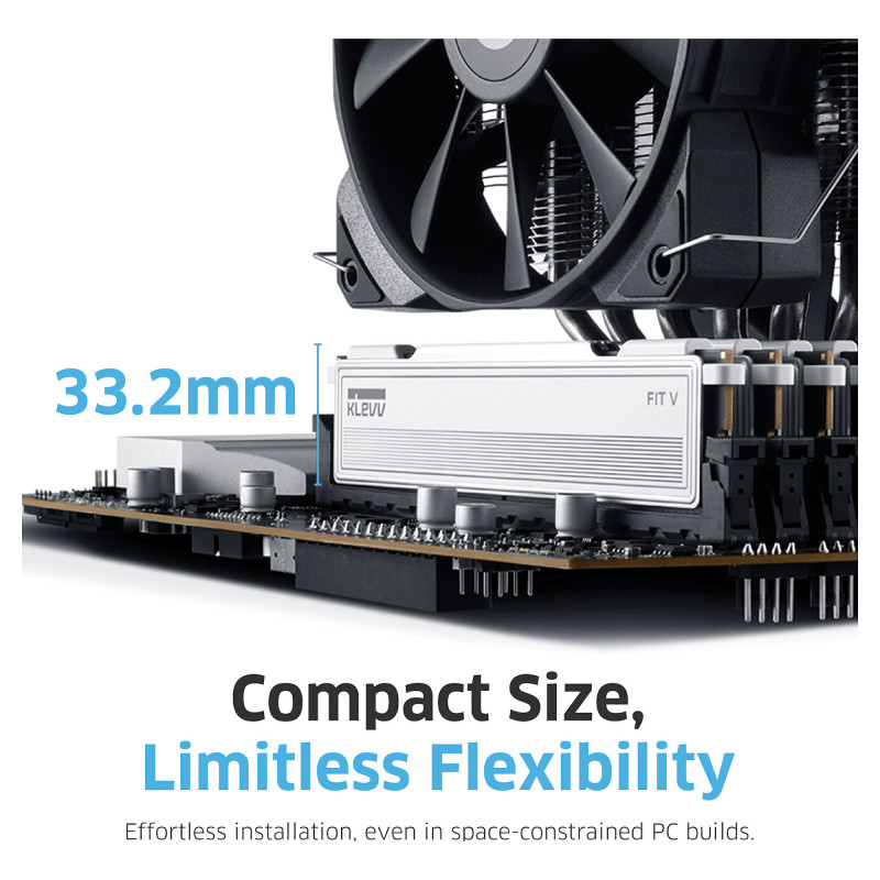 Klevv FIT V KD5AGU880-60A300F kit de memoria DDR5, 32 GB (2 x 16 GB), DDR5-6000, CL30