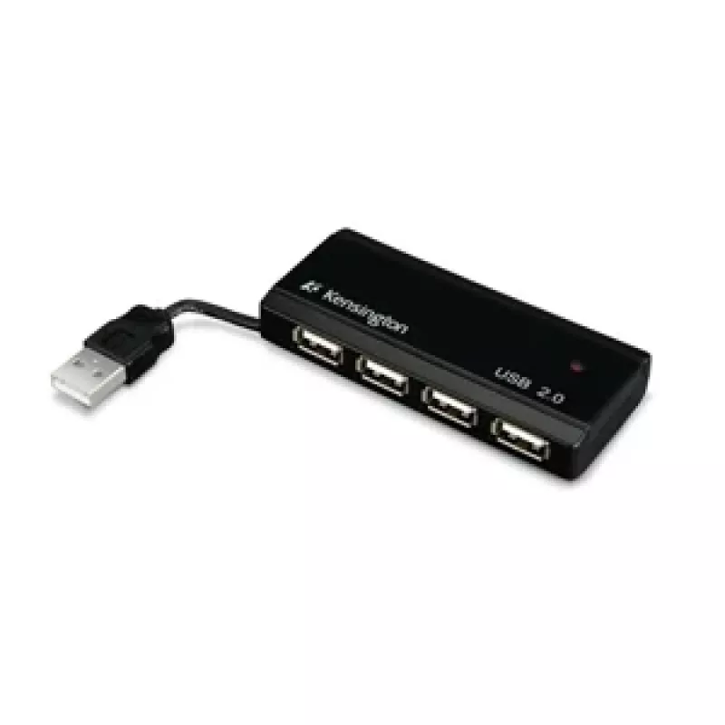 Kensington PocketHUB Mini concentrador USB 2.0, 4 puertos (33399EU)
