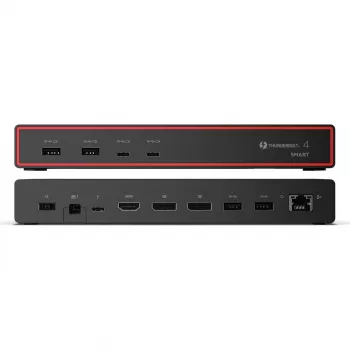 Lenovo ThinkPad Thunderbolt 4 Smart Dock 40BE0135DE estación de acoplamiento, negra, 100 W, 4K@60Hz