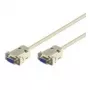 Goobay 50547 cable serie D-SUB, toma RS-232 (9 pines) – toma RS-232 (9 pines), 2 m, gris