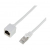 LogiLink CQX061S alargador de cable de conexión Cat.6A Premium, 3 m, blanco