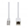 LogiLink CQX061S alargador de cable de conexión Cat.6A Premium, 3 m, blanco