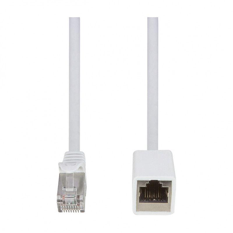 LogiLink CQX061S alargador de cable de conexión Cat.6A Premium, 3 m, blanco