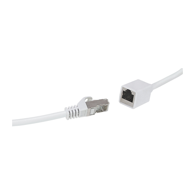 LogiLink CQX061S alargador de cable de conexión Cat.6A Premium, 3 m, blanco