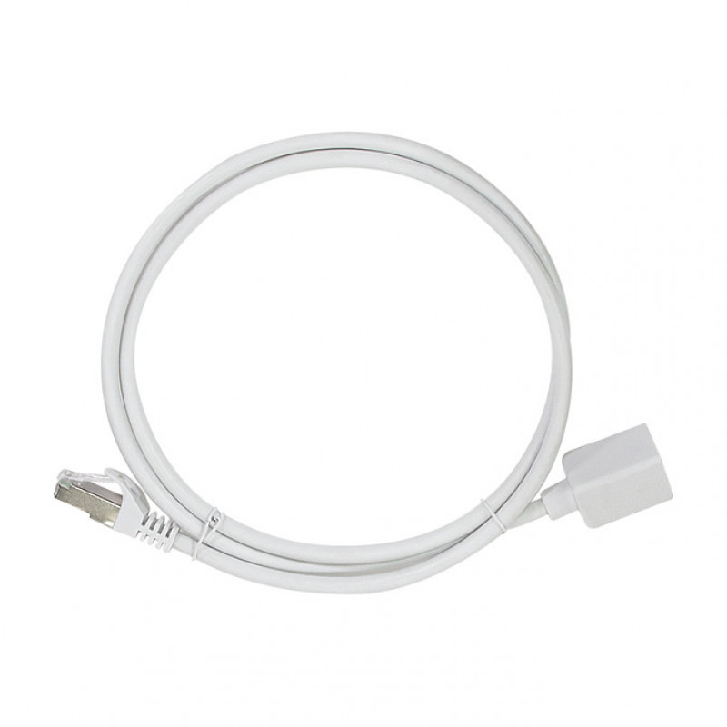 LogiLink CQX061S alargador de cable de conexión Cat.6A Premium, 3 m, blanco