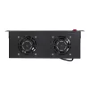 LogiLink FAU102B unidad de ventilación de 19″, 2 ventiladores, con interruptor, 1U, negra