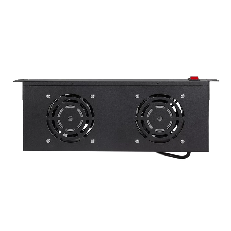 LogiLink FAU102B unidad de ventilación de 19″, 2 ventiladores, con interruptor, 1U, negra