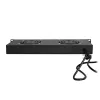 LogiLink FAU102B unidad de ventilación de 19″, 2 ventiladores, con interruptor, 1U, negra