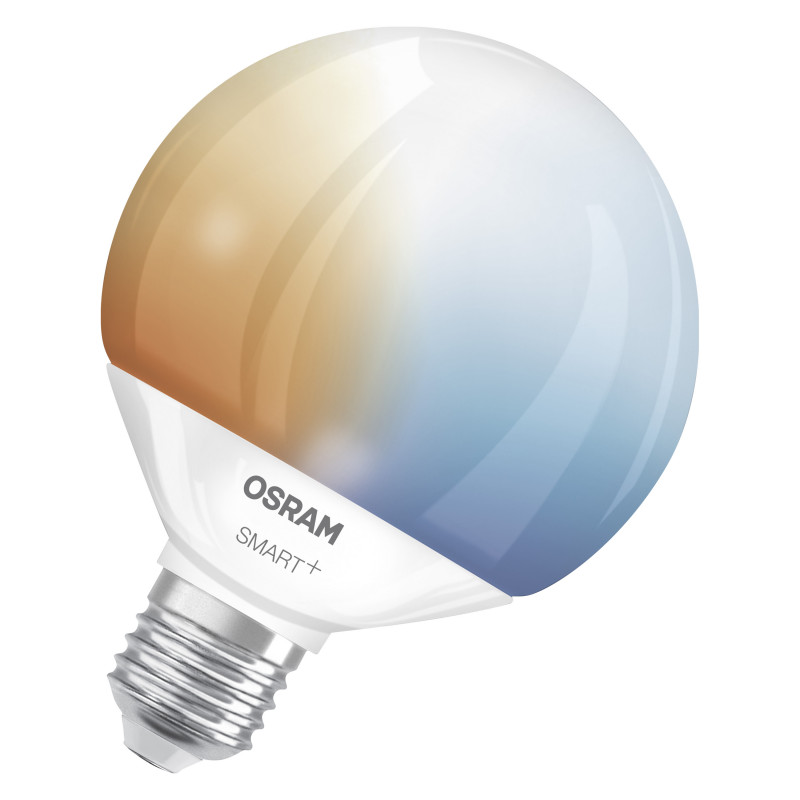 Osram Smart+ Matter Globe 95 100 827 865 TW bombilla inteligente, E27, 14 W, blanco regulable, Wi-Fi