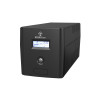 Alantec AP-BK1000-02 sistema de alimentación ininterrumpida SAI 1000VA/600W, formato torre, LCD, 4×CEE 7/3, USB, baterías VRLA 2×7Ah