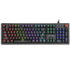 Marvo KG917 teclado mecánico para juegos, distribución US, RGB, interruptores Jixian Blue, USB, negro