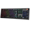Marvo KG917 teclado mecánico para juegos, distribución US, RGB, interruptores Jixian Blue, USB, negro