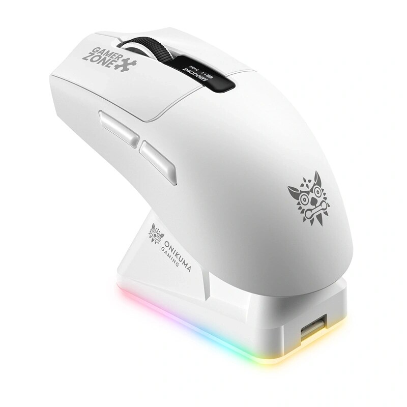 ONIKUMA DM10 ratón inalámbrico para juegos, blanco