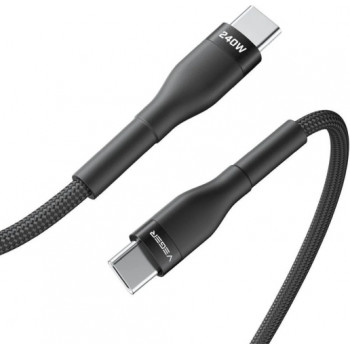 Veger CC03 cable USB-C a USB-C, PD 48 V 5 A 240 W, 1,5 m, negro