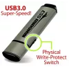Kanguru SS3 KF3WP-128G memoria USB 3.0, 128 GB, con protección física contra escritura