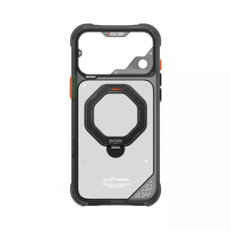 Skinarma Saturn Skin000485 funda con MagSafe y RotatingKick Stand para iPhone 18 Pro Max / 17 Pro Max, negra