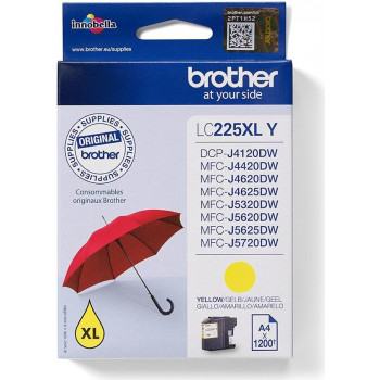 Brother LC-225XLY cartucho de tinta, amarillo, 10 ml, alta capacidad