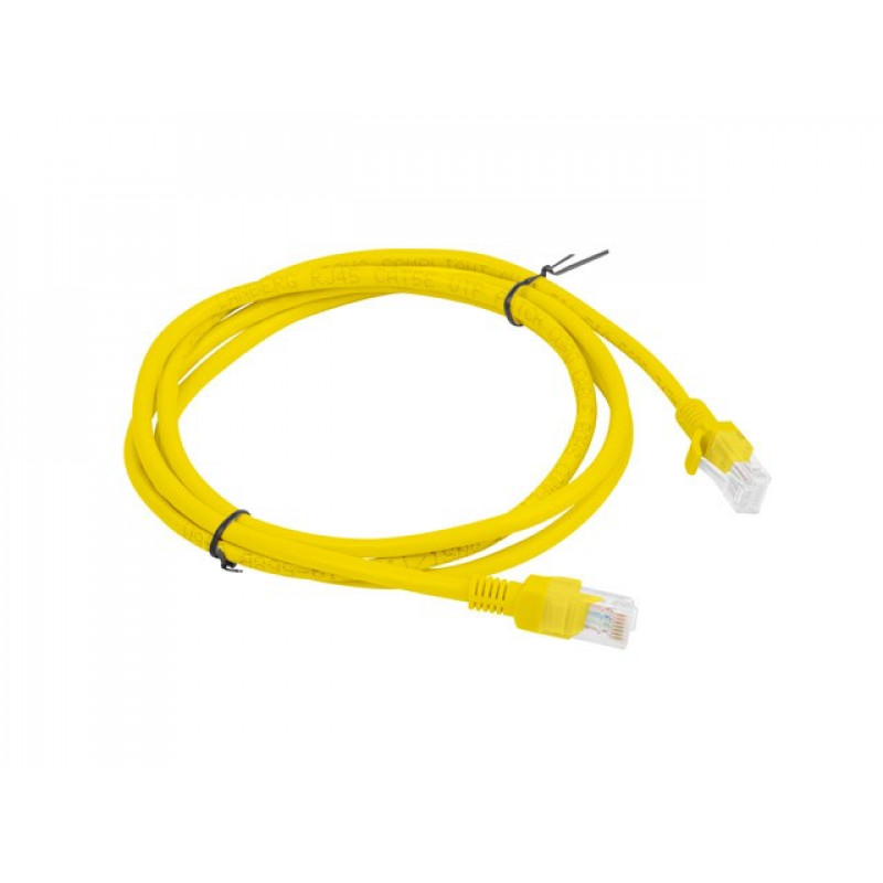 Lanberg PCU6-10CC-0150-Y cable de red RJ45 Cat.6 UTP, 1,5 m, amarillo