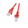 Lanberg PCU6-10CC-0025-R cable de red RJ45 Cat.6 U/UTP, 0,25 m, rojo