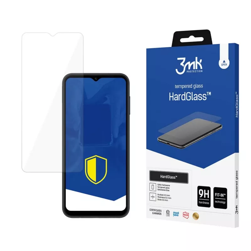 3mk HardGlass protector de pantalla para Samsung Galaxy A14 4G/5G, negro