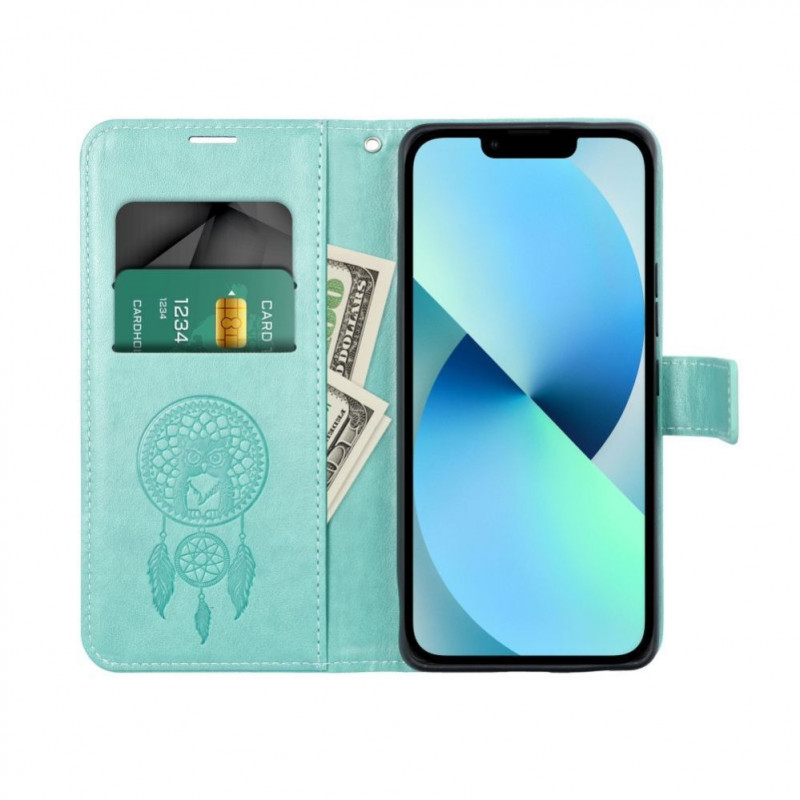 OEM funda tipo libro Mezzo Book para Samsung S20 FE / S20 FE 5G, diseño atrapasueños, verde