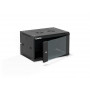 Alantec SW-6U-600-450-01-CF armario mural para servidores de 19 pulgadas 6U, 600x450, negro, montaje propio (Flat Pack)