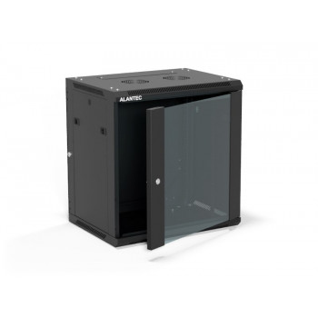 Alantec SW-12U-600-450-01-CF armario mural para servidores de 19 pulgadas 12U, 600x450, negro, montaje propio (Flat Pack)