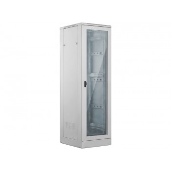 Alantec 42U 800x800 armario para servidores de suelo, puerta frontal de cristal, gris