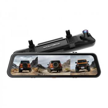 WOLFBOX G900TriPro Bumper cámara para coche, delantera 4K + trasera 2,5K + parachoques 1080p, Wi-Fi