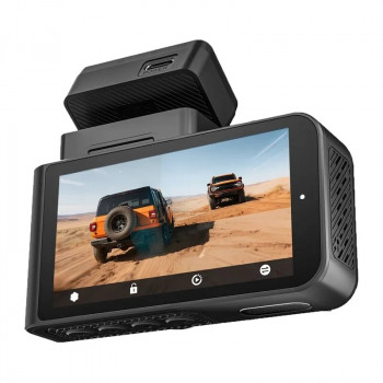 WOLFBOX X3 cámara para coche, delantera 2,5K + trasera 1080p, Wi-Fi, 64 GB