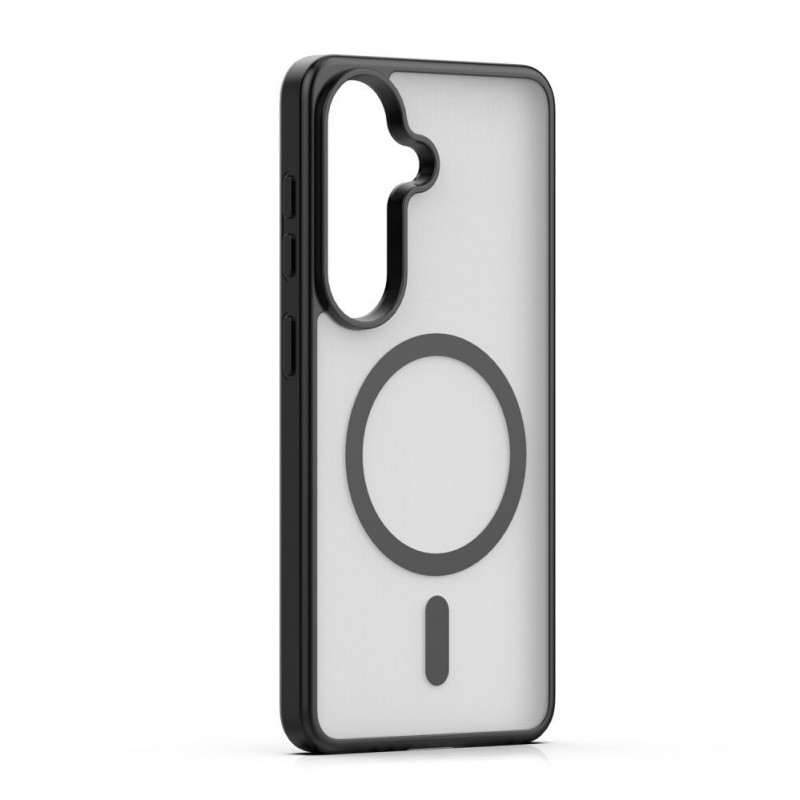 iLike Mag Matt funda para Samsung Galaxy A16 4G / A16 5G / A17 4G / A17 5G con orificio grande para la cámara, negra