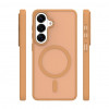iLike Mag Matt funda para Samsung Galaxy A16 4G / A16 5G / A17 4G / A17 5G con orificio grande para la cámara, marrón