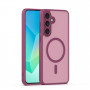 iLike Mag Matt funda para Samsung Galaxy A16 4G / A16 5G / A17 4G / A17 5G con orificio grande para la cámara, granate