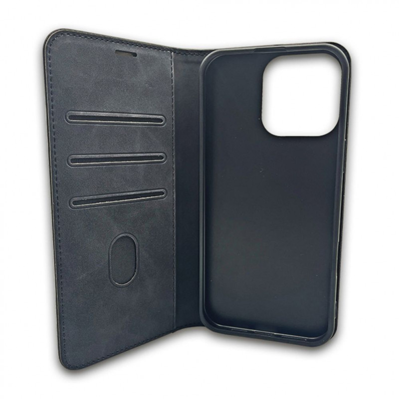 TFO Smart Suede funda para iPhone 17 Pro Max 6,9 / iPhone 18 Pro Max 6,9, negra