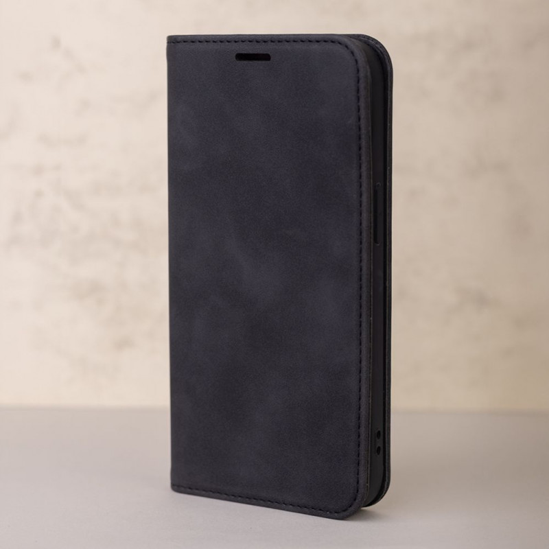 TFO Smart Suede funda para iPhone 17 Pro Max 6,9 / iPhone 18 Pro Max 6,9, negra