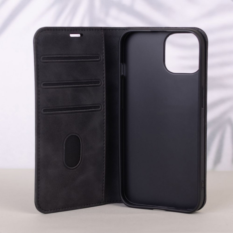 TFO Smart Suede funda para iPhone 17 Pro Max 6,9 / iPhone 18 Pro Max 6,9, negra