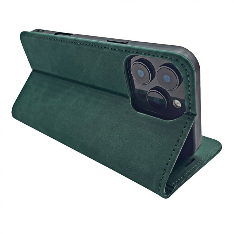 TFO Smart Suede funda para iPhone 17 Pro 6,3 / iPhone 18 Pro 6,3, verde