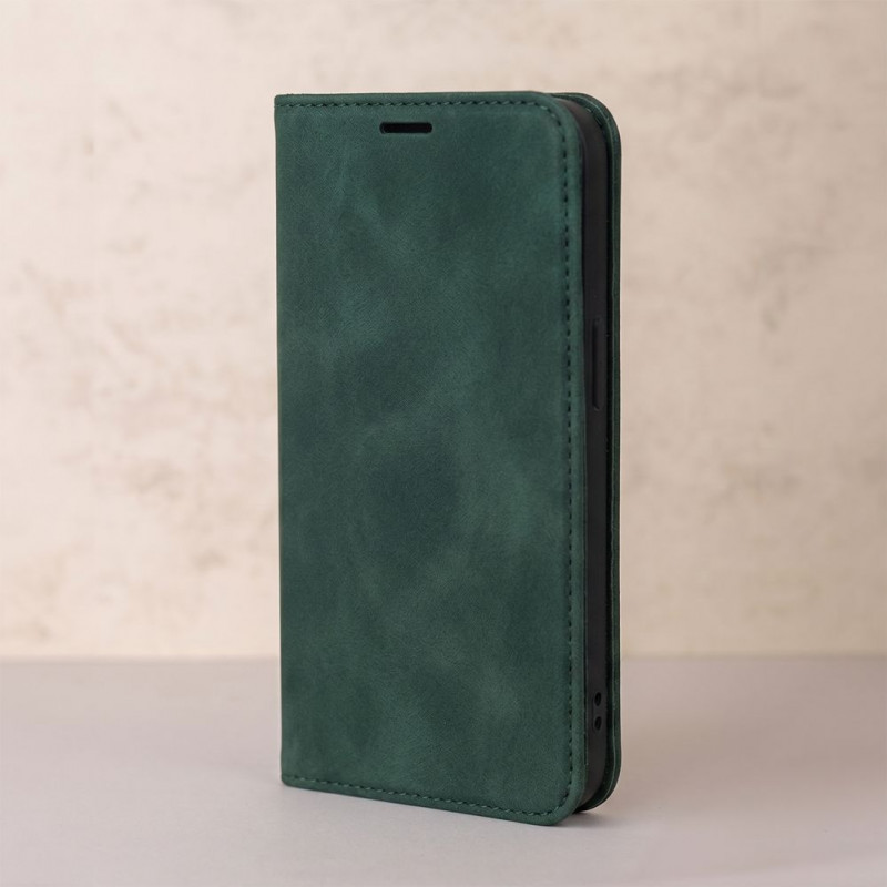 TFO Smart Suede funda para iPhone 17 Pro 6,3 / iPhone 18 Pro 6,3, verde