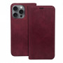 TFO Smart Suede funda para iPhone 17 Pro 6,3 / iPhone 18 Pro 6,3, granate