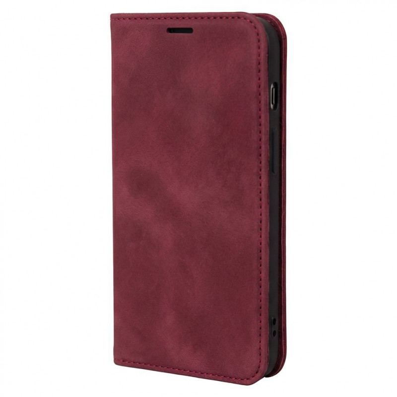 TFO Smart Suede funda para iPhone 17 Pro 6,3 / iPhone 18 Pro 6,3, granate