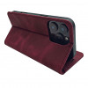 TFO Smart Suede funda para iPhone 17 Pro 6,3 / iPhone 18 Pro 6,3, granate