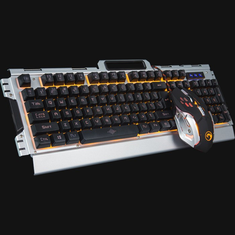 Marvo CM303 CZ kit de teclado, auriculares y ratón, plata