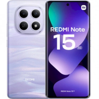 Xiaomi Redmi Note 15 5G smartphone, Dual SIM, 12 GB + 512 GB, morado niebla