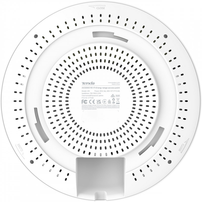 Tenda i29 punto de acceso Wi-Fi 6 AX3000, PoE