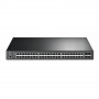 TP-Link JetStream TL-SG3452P switch de red gestionable L2/L3 Gigabit Ethernet con PoE, 1U, negro