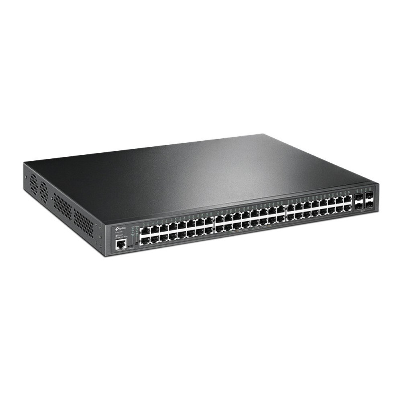 TP-Link JetStream TL-SG3452P switch de red gestionable L2/L3 Gigabit Ethernet con PoE, 1U, negro