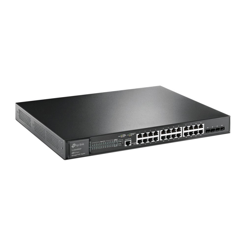 TP-Link JetStream TL-SG3428XMP switch de red gestionable L2+ Gigabit Ethernet con PoE, 1U, negro